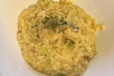 Risotto aux scampis et courgettes crémeux