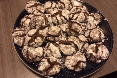 Crinkles au chocolat fondants et craquelés