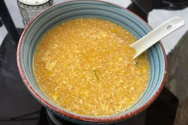 Soupe chinoise au poulet et maïs