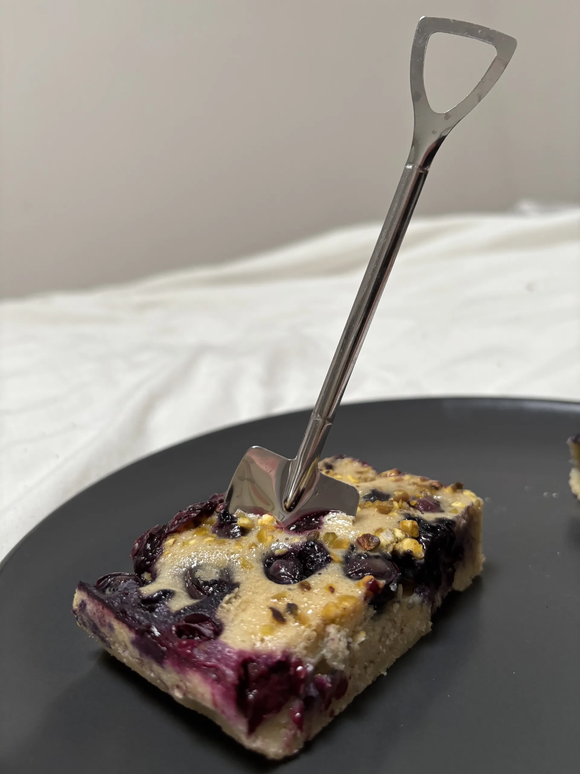 Clafoutis banane, mûres et myrtilles