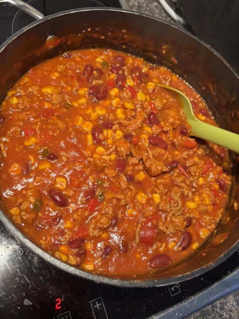 Burritos au chili con carne