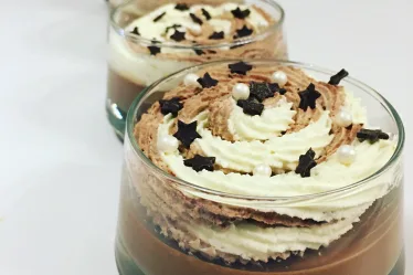 Panna Cotta au chocolat et chantilly duo