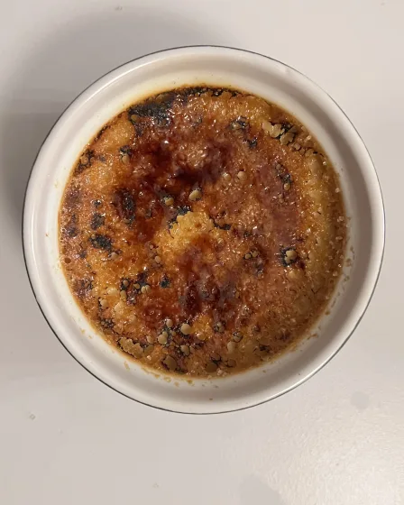 Crème brûlée au sucre de coco (dessert gourmand et léger)