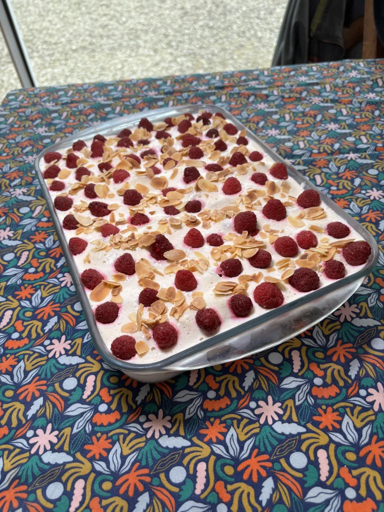 Tiramisu aux framboises
